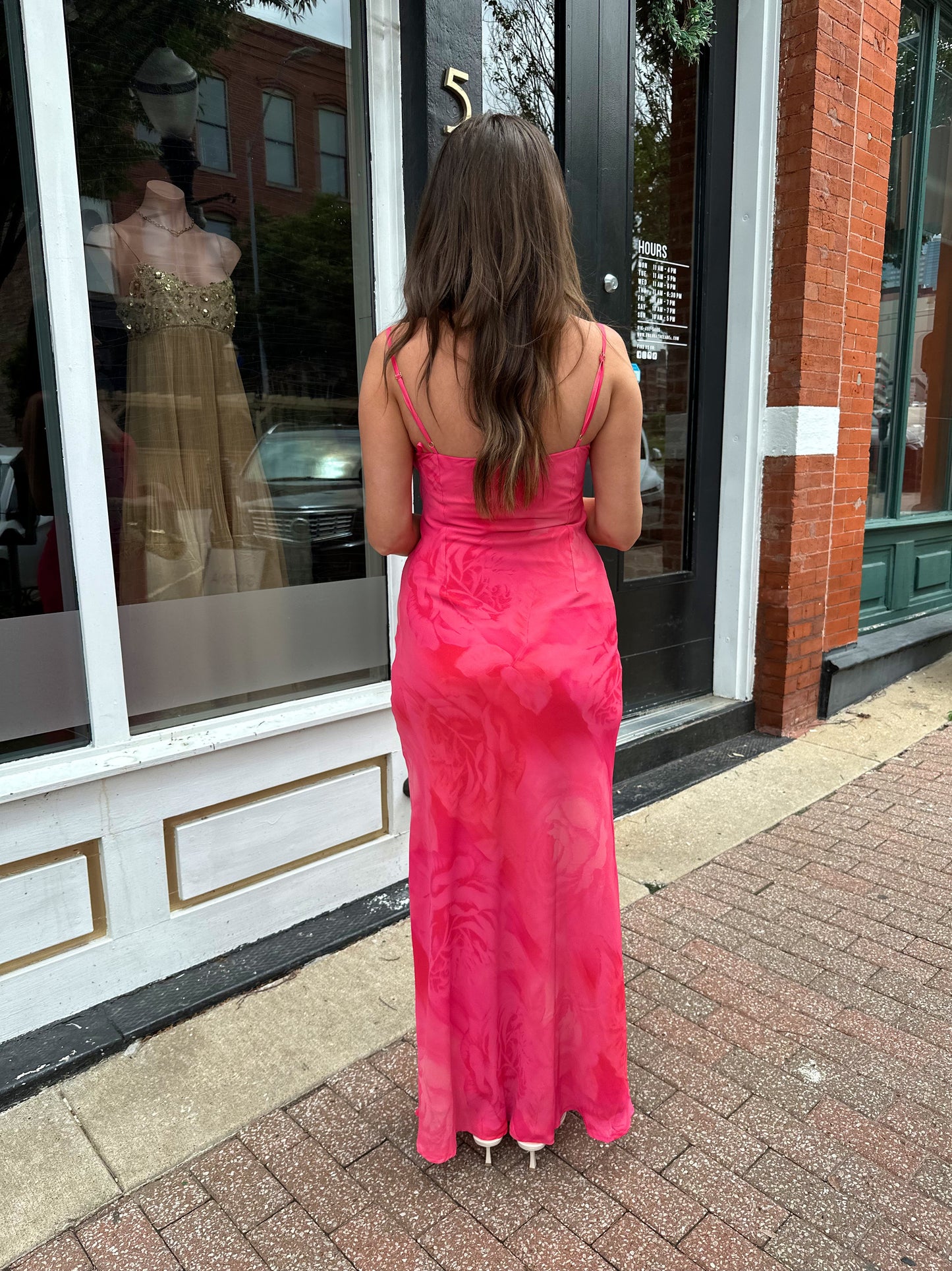 Rosalita Pink Floral Slip Maxi Dress