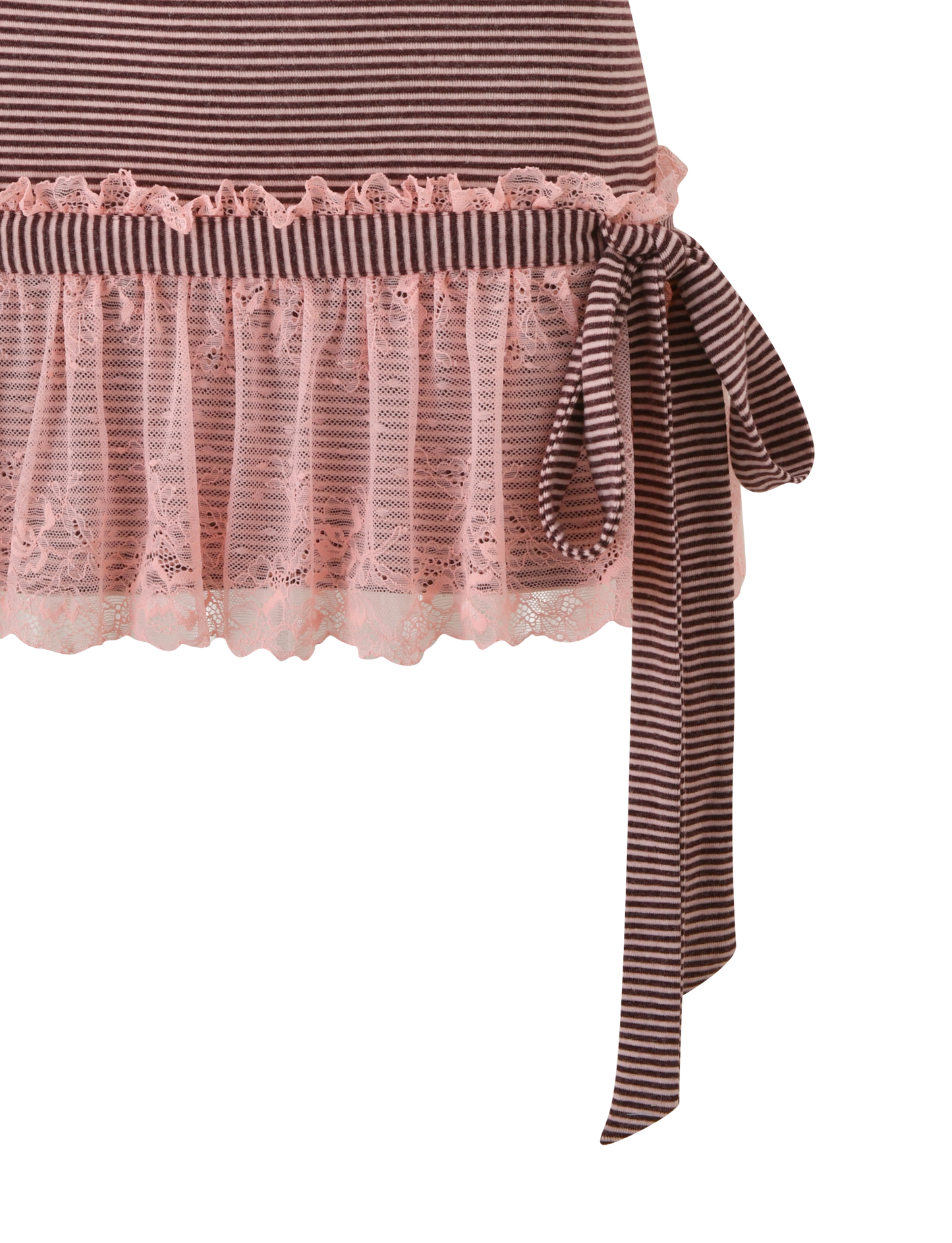 CELIA MINI DRESS - PINK AND BROWN