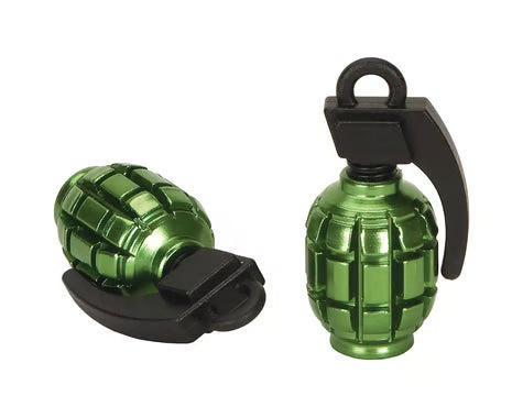 Grenade Valve Stem Cap Set (Set of 2) green