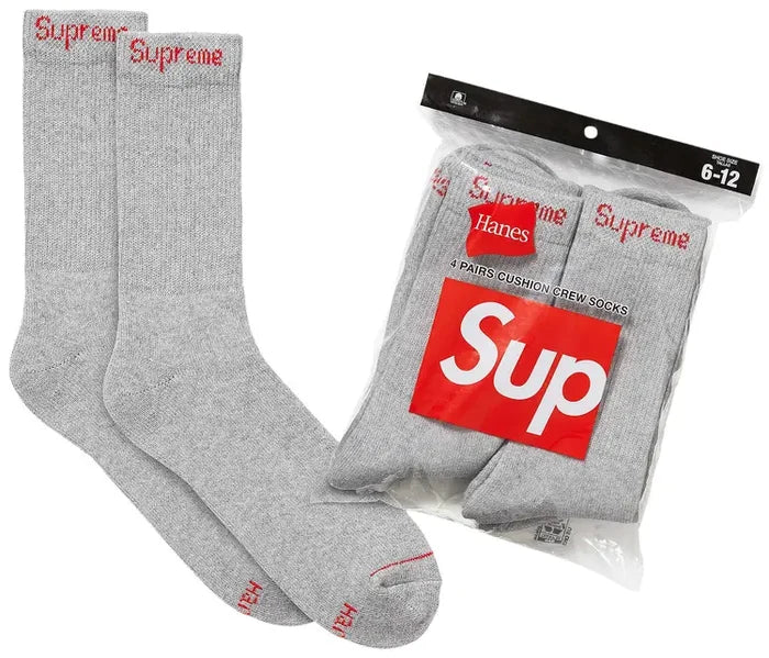 Supreme@/Hanes® Crew Socks (4 Pack)-99HAA26B