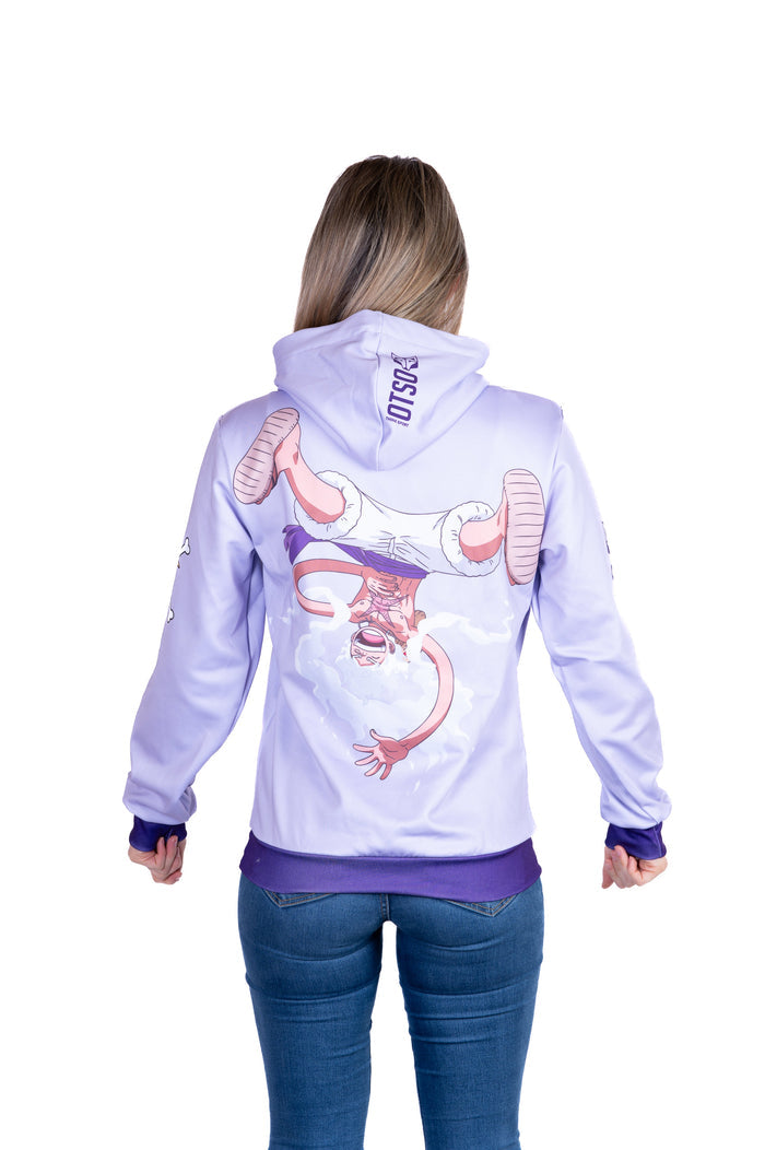 Sweat à capuche - One piece egghead luffy gear5 purple