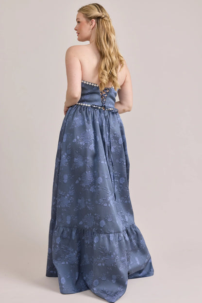 Ellapink Luxe Jacquard Dress | Made To Order