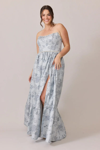Ellapink Luxe Jacquard Dress | Made To Order