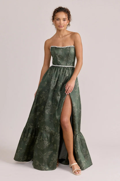 Ellapink Luxe Jacquard Dress | Made To Order