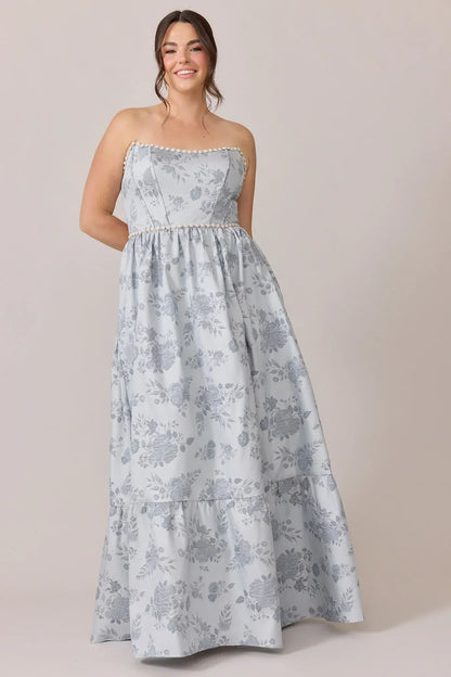 Ellapink Luxe Jacquard Dress | Made To Order