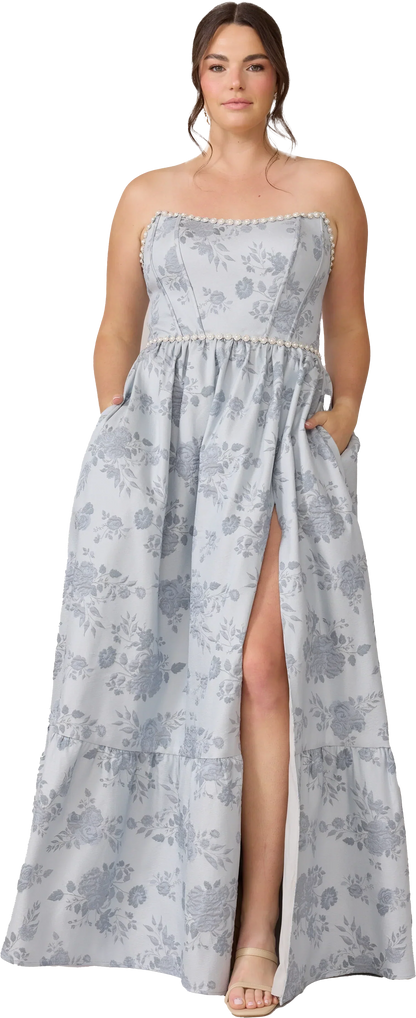 Ellapink Luxe Jacquard Dress | Made To Order