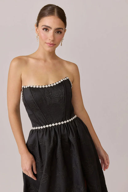 Ellapink Luxe Jacquard Dress | Made To Order