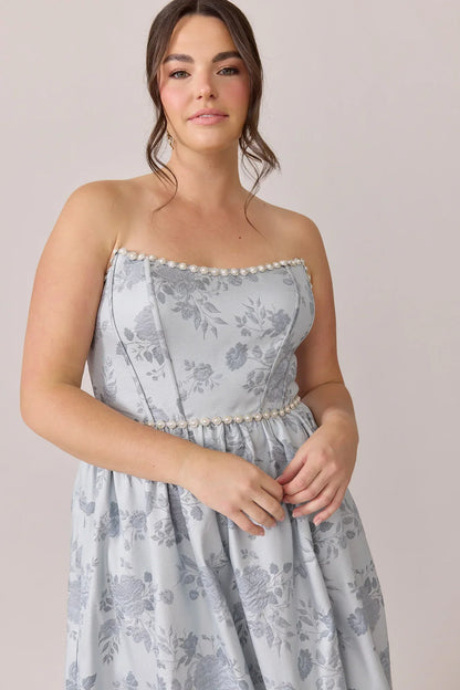 Ellapink Luxe Jacquard Dress | Made To Order