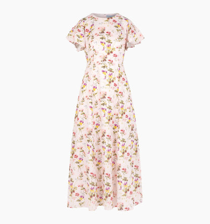 Couturebud The Dominique Dress - Pink Bluebonnet