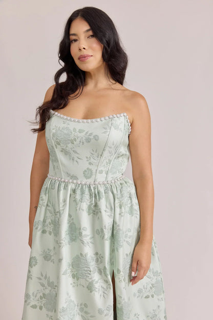 Ellapink Luxe Jacquard Dress | Made To Order