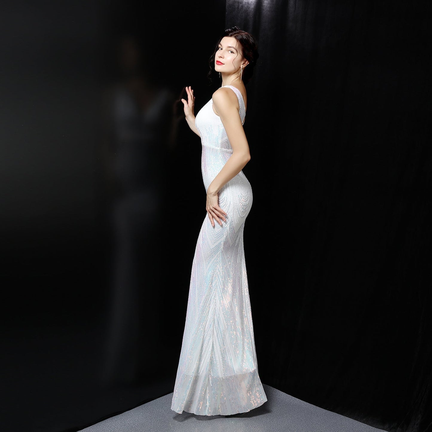 Ava Colorful Sequin Formal Dress