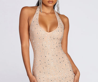 Kim Rise And Slay Halter Mini Dress
