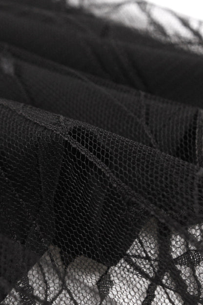 Lace-Up Black Witch Dress for Halloween