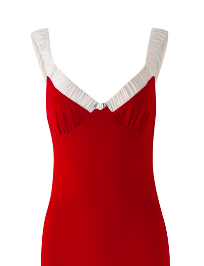 AMARAN MAXI DRESS - RED : BURGUNDY