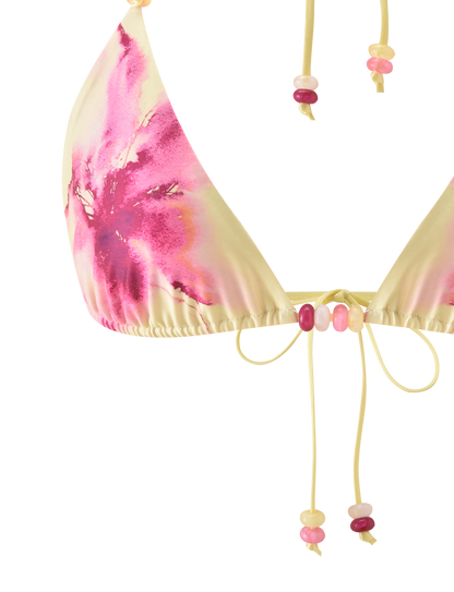 FINLEA BIKINI TOP - WATERCOLOUR FLORAL