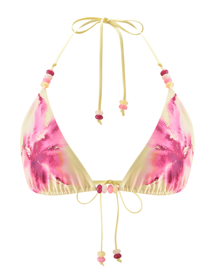 FINLEA BIKINI TOP - WATERCOLOUR FLORAL