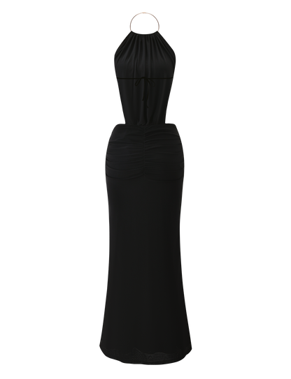 EVANNA MAXI DRESS - BLACK