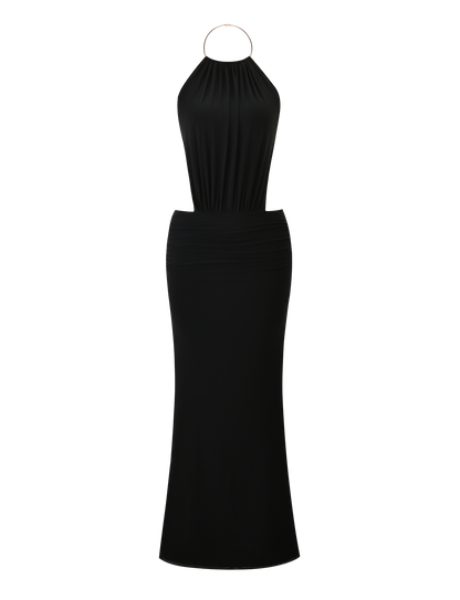 EVANNA MAXI DRESS - BLACK