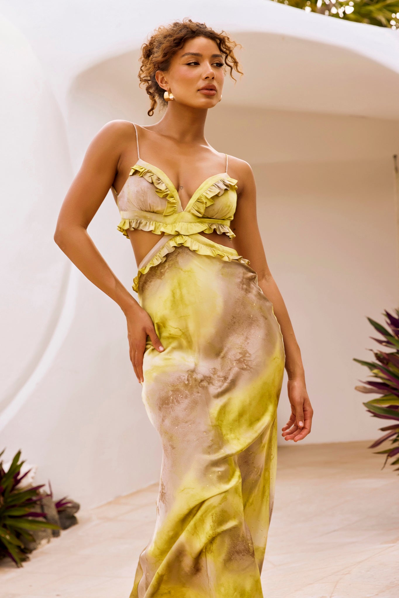 Bohemian Nights Maxi Dress - Green