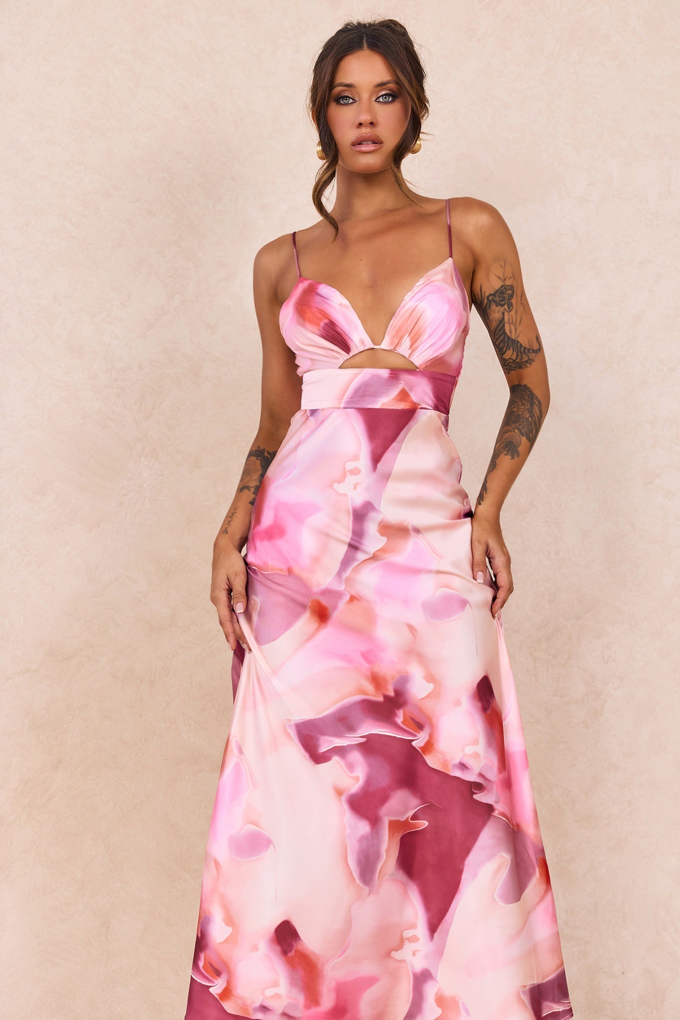 Celia Maxi Dress - Pink Multi