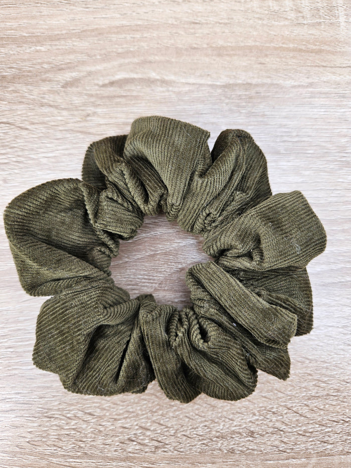 Corduroy Scrunchie Black