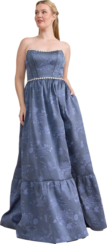 Ellapink Luxe Jacquard Dress | Made To Order