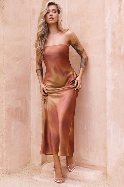 Eye Candy Maxi Dress - Copper