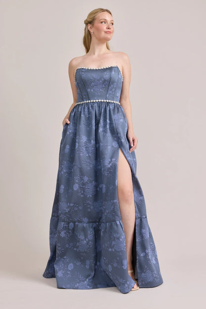 Ellapink Luxe Jacquard Dress | Made To Order