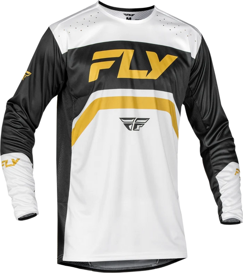FLY Racing Rayce Jersey White/Gold/Black 2025