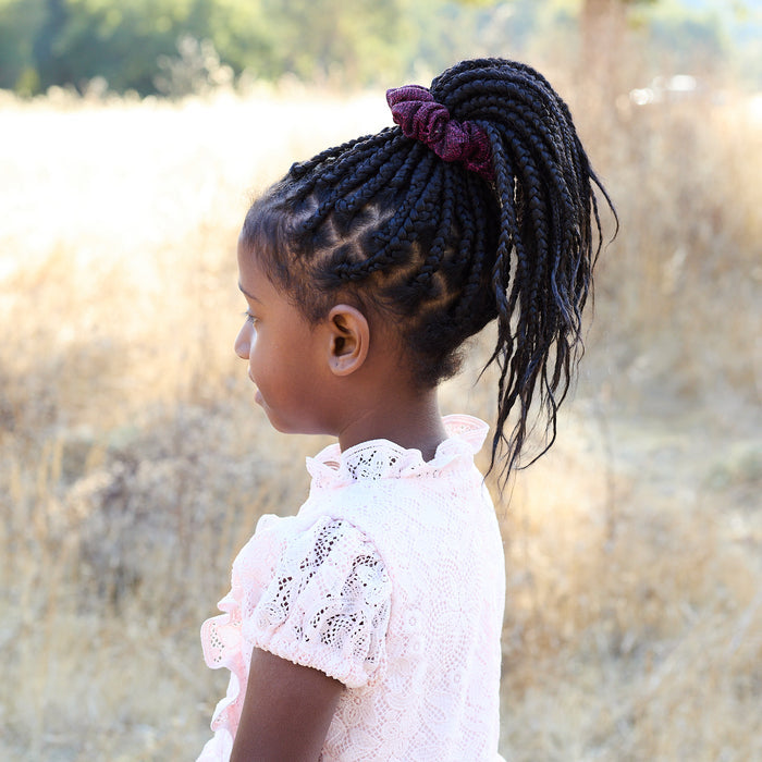 Glitter Scrunchie Beige