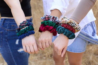 Glitter Scrunchie Red