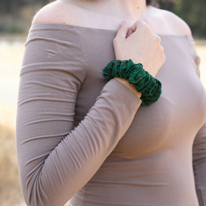 Glitter Scrunchie Red