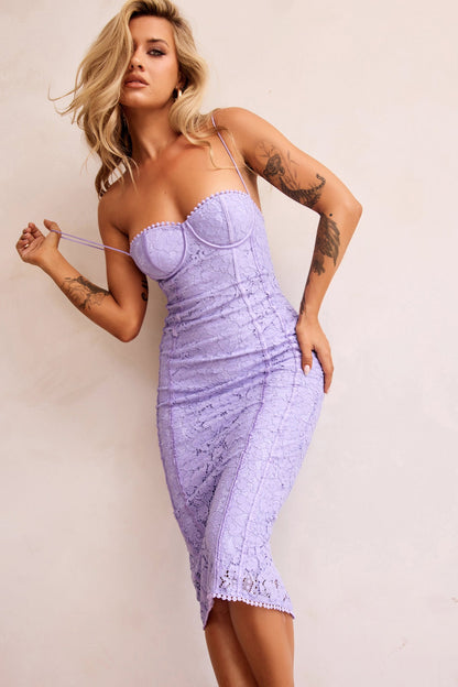 Go Lucky Midi Dress - Cornflower