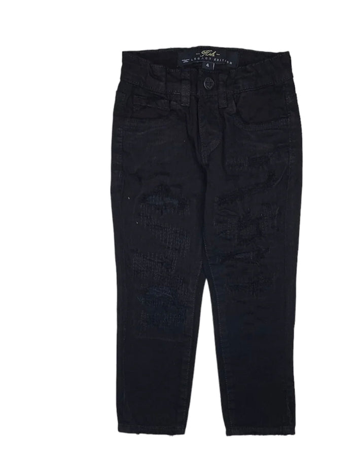 KIDS JORDAN CRAIG BAYSIDE RIP & REPAIR DENIM (JET BLACK) JS355RK