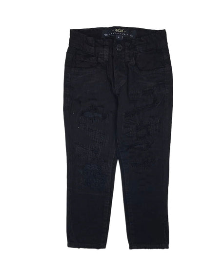 KIDS JORDAN CRAIG BAYSIDE RIP & REPAIR DENIM (JET BLACK) JS355RK