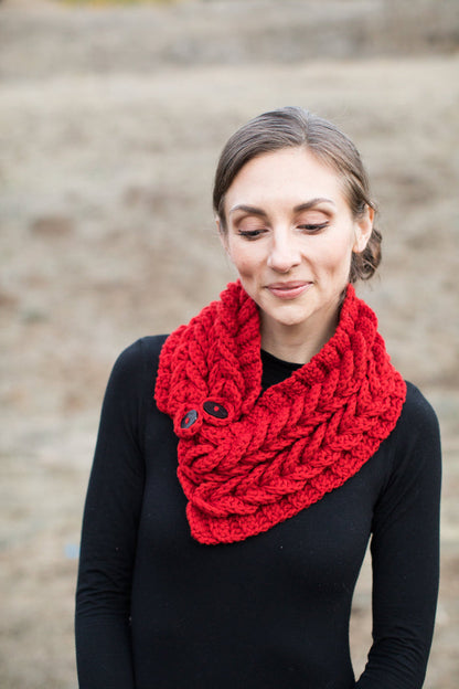 Laura Cowl Scarf Gray