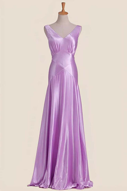 Light Blue V Neck Sheath Long Party Dress