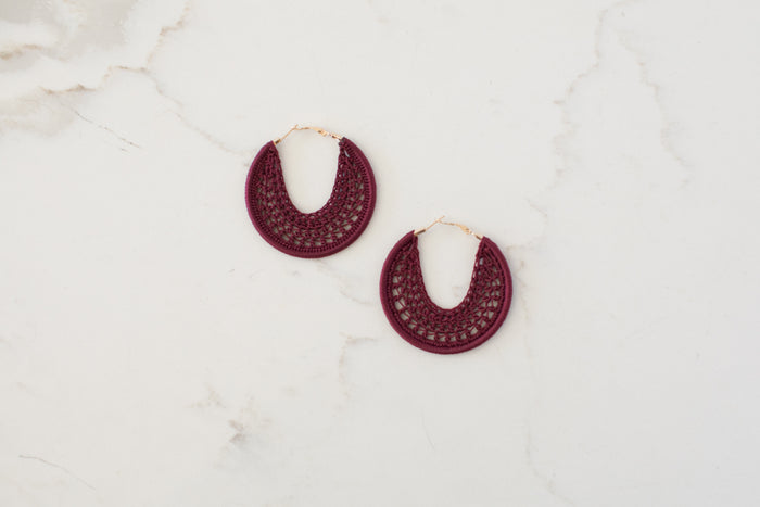 Lisa Earrings Taupe