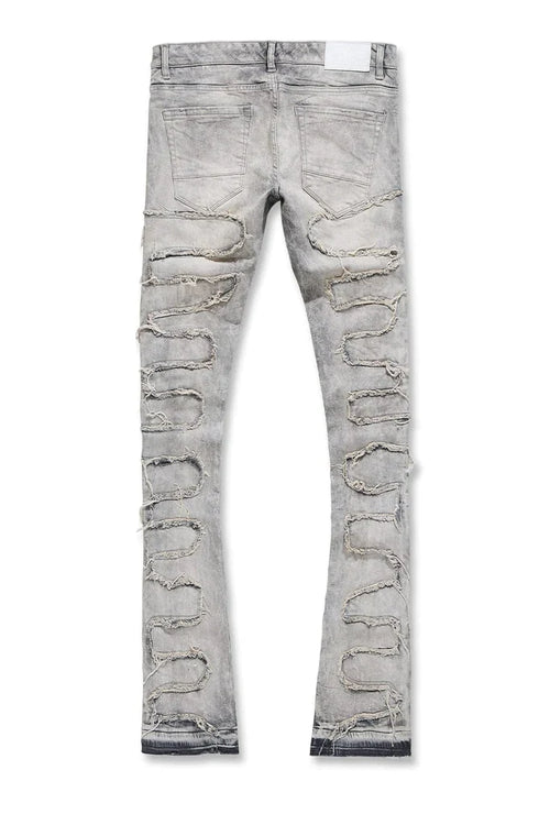MARTIN STACKED - PYTHON DENIM-JTF1130