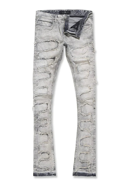 MARTIN STACKED - PYTHON DENIM-JTF1130