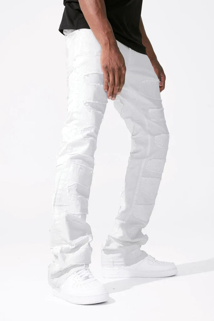 MARTIN STACKED - PYTHON DENIM-JTF1130