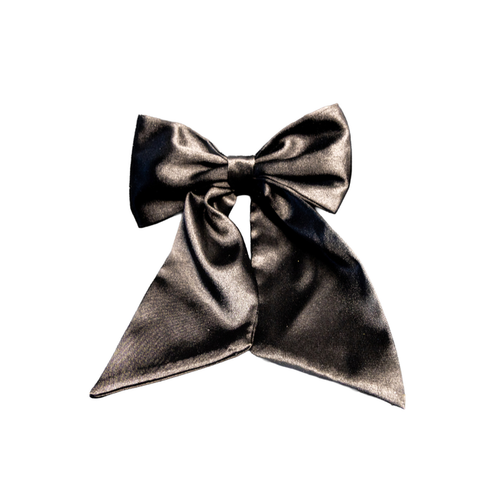 Midnight Satin Bow