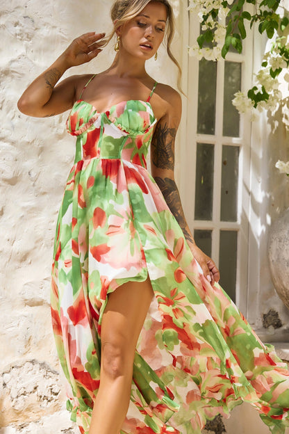 Nightcap Maxi Dress - Green Multi
