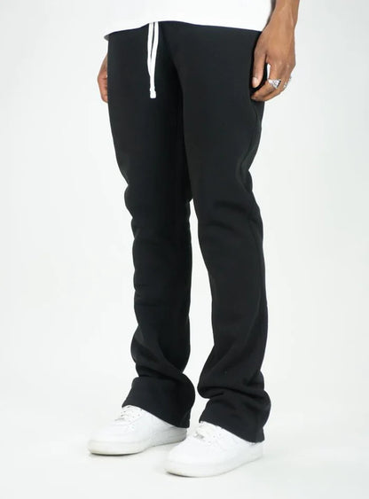 Rebel Minds Sweatpants - Fleece Stacked - Black - 100-475