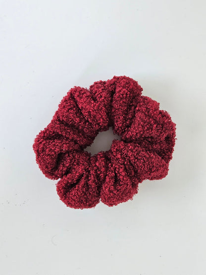 Richa Teddy Textured Soft Scrunchie Cream