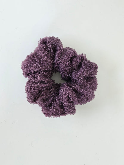 Richa Teddy Textured Soft Scrunchie Cream