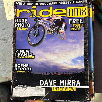 ride bmx  magazine back issues 1999