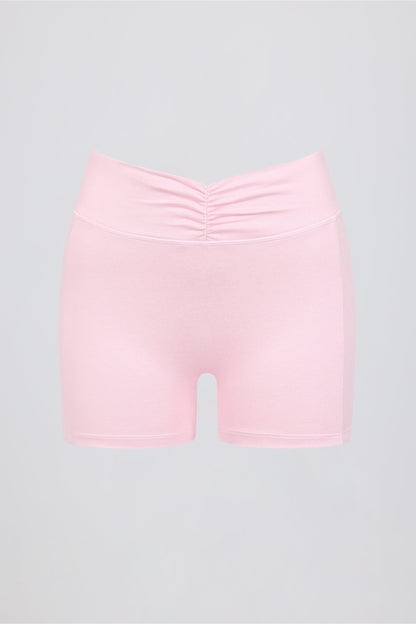 Ruched Mini Shorts in Bloom