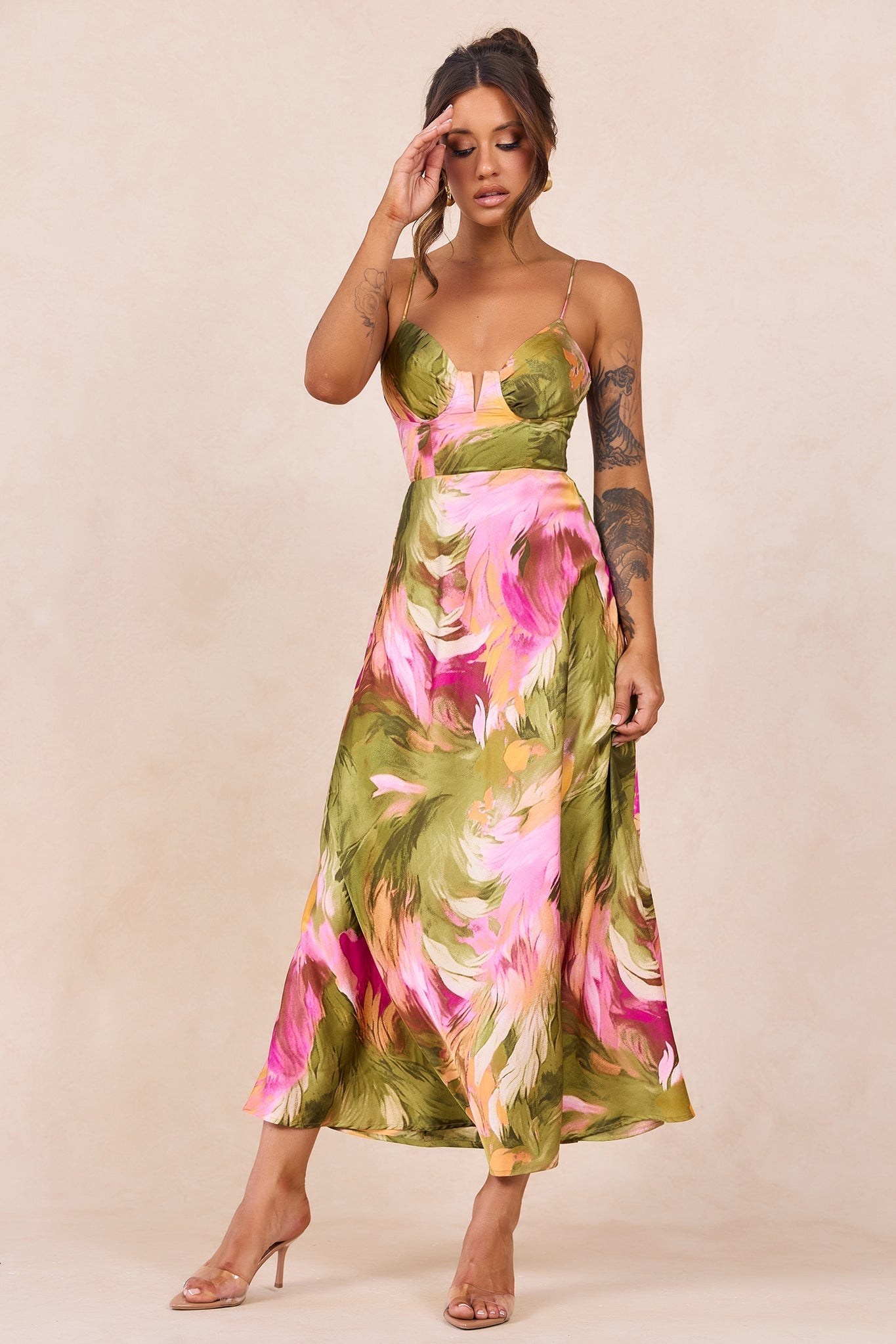 Send Love Maxi Dress - Purple Multi