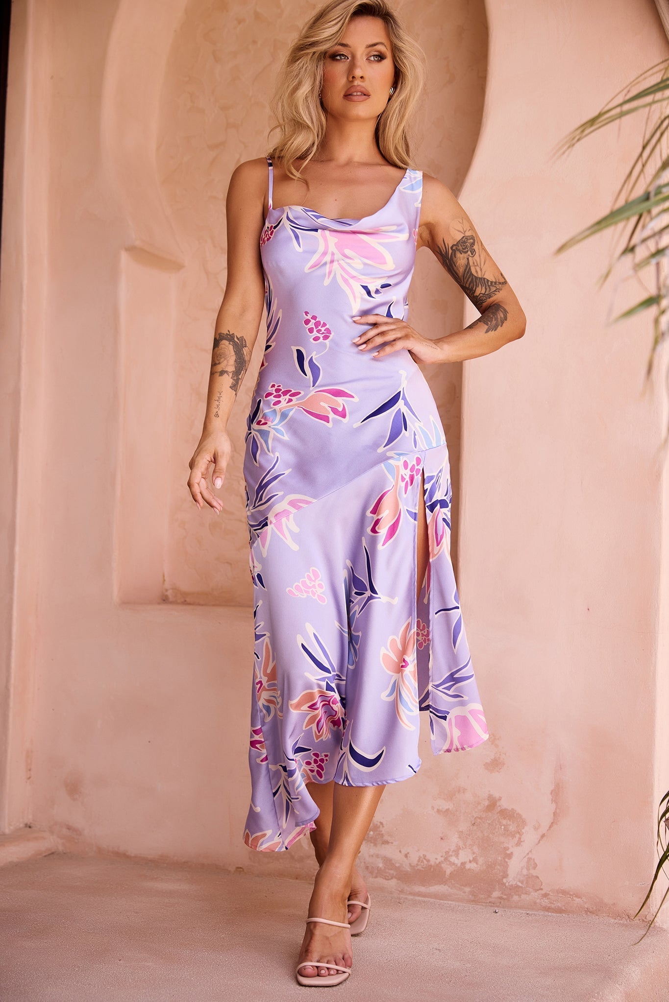 Sonora Midi Dress - Purple